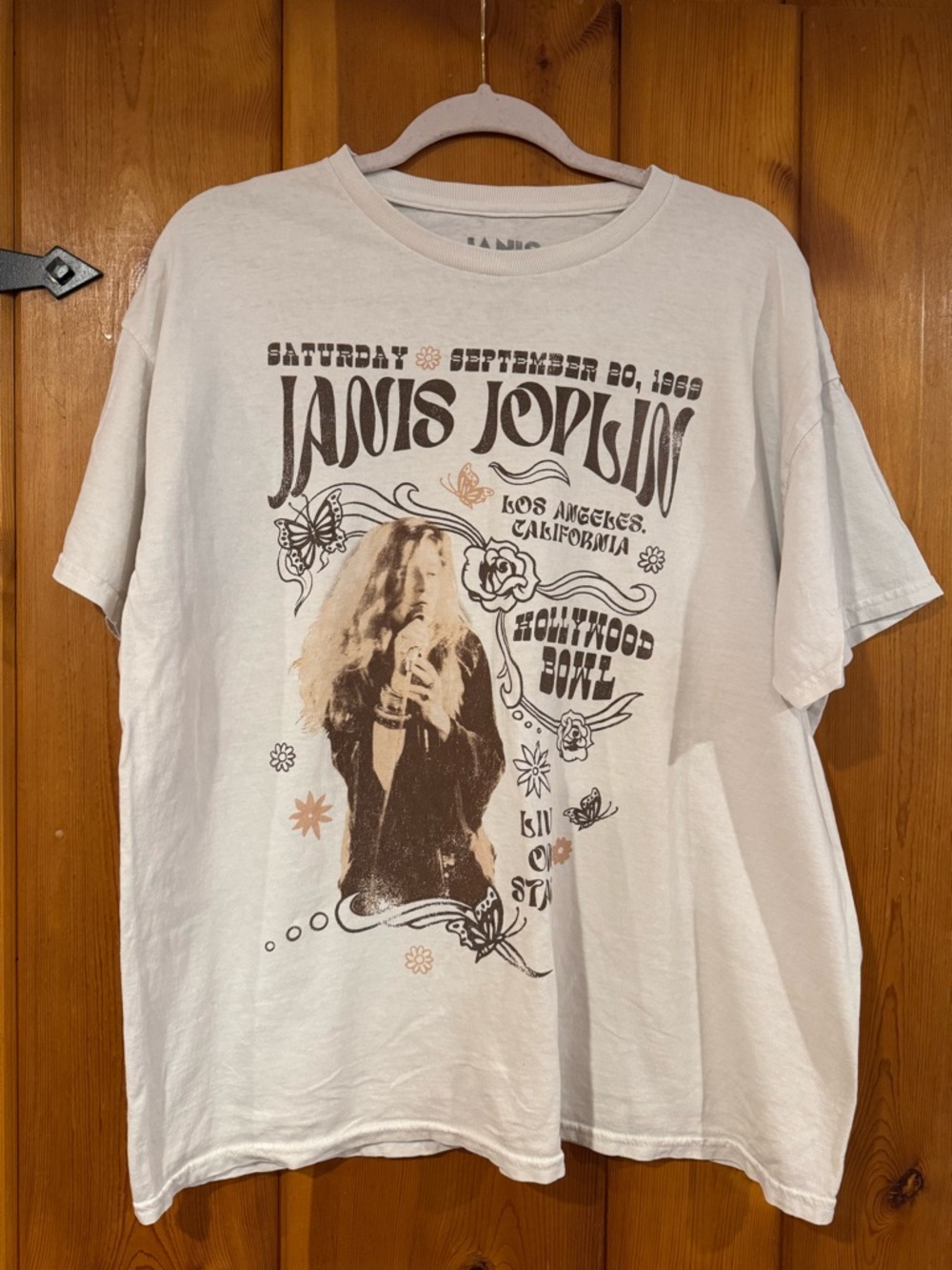 Janis Joplin Graphic Tee - White